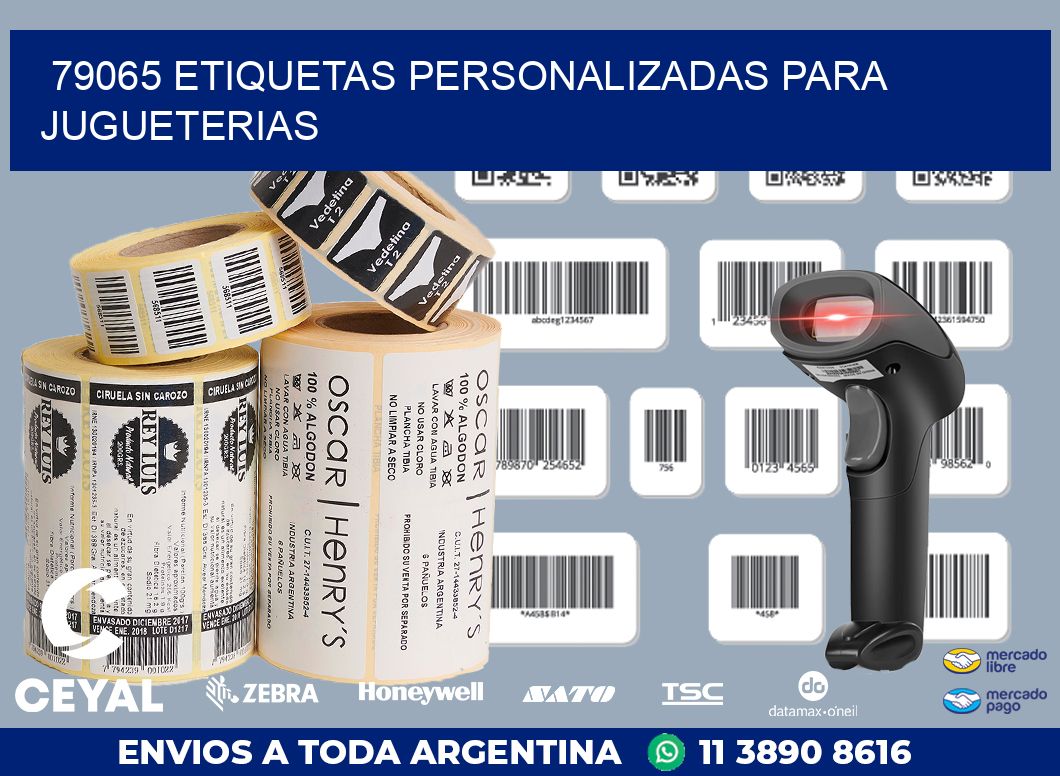 79065 ETIQUETAS PERSONALIZADAS PARA JUGUETERIAS