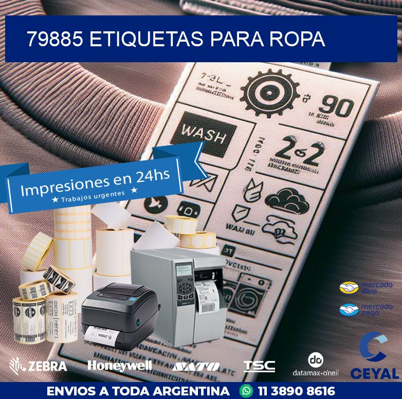 79885 ETIQUETAS PARA ROPA