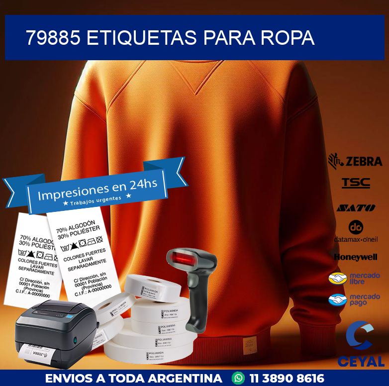 79885 ETIQUETAS PARA ROPA