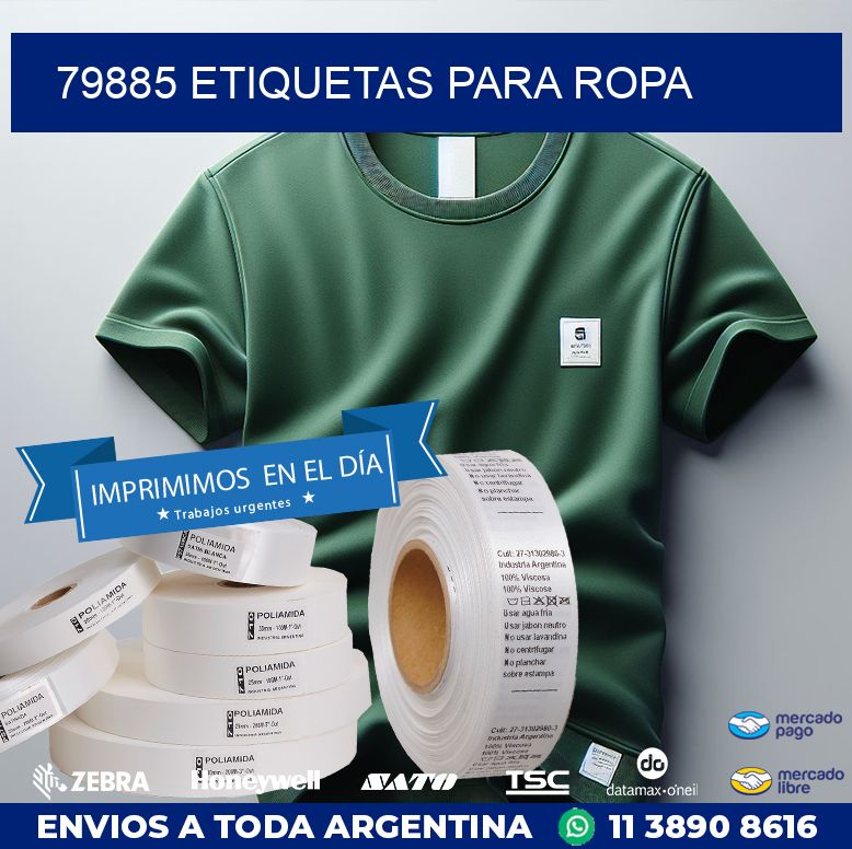 79885 ETIQUETAS PARA ROPA