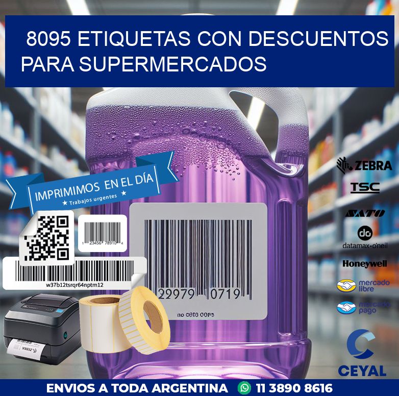8095 ETIQUETAS CON DESCUENTOS PARA SUPERMERCADOS