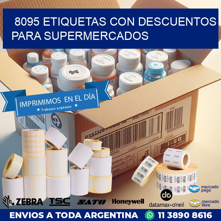 8095 ETIQUETAS CON DESCUENTOS PARA SUPERMERCADOS