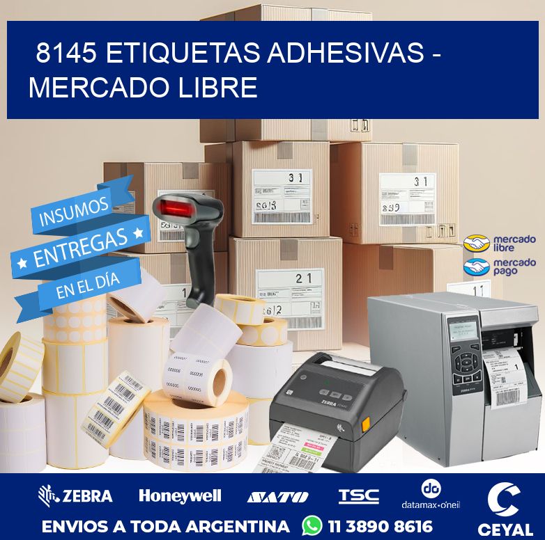 8145 ETIQUETAS ADHESIVAS - MERCADO LIBRE
