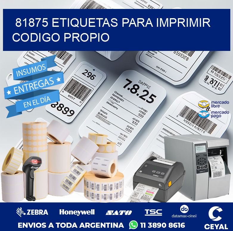 81875 ETIQUETAS PARA IMPRIMIR CODIGO PROPIO