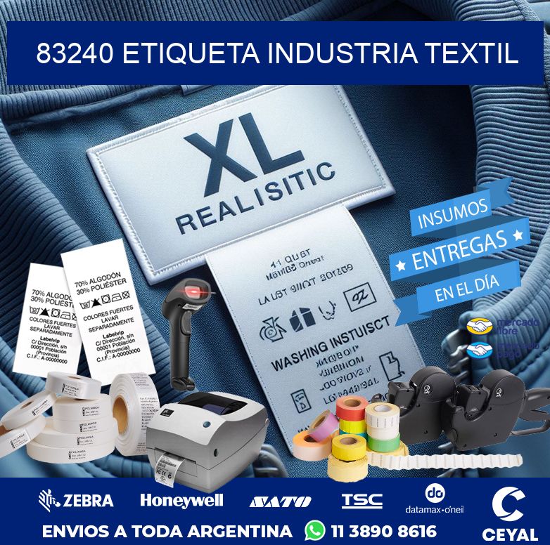 83240 ETIQUETA INDUSTRIA TEXTIL
