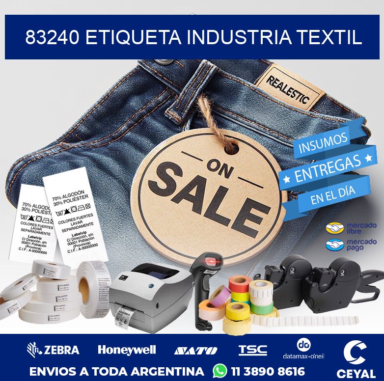 83240 ETIQUETA INDUSTRIA TEXTIL