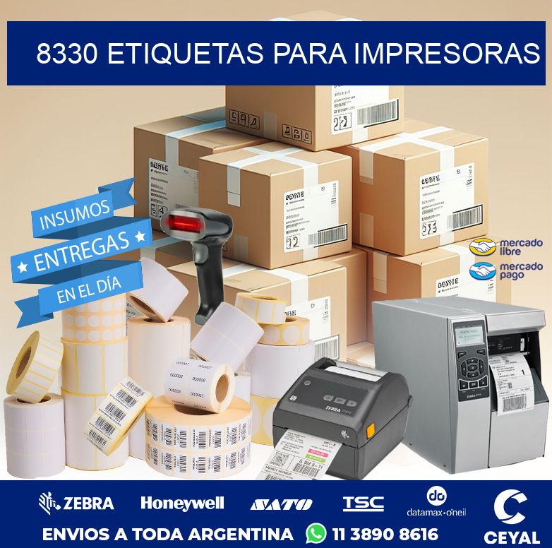 8330 ETIQUETAS PARA IMPRESORAS