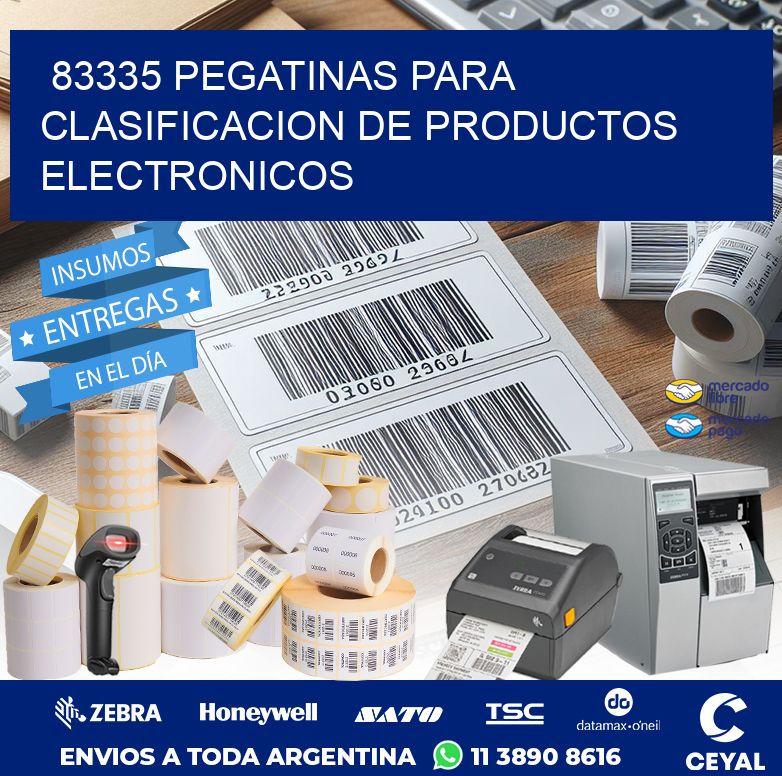 83335 PEGATINAS PARA CLASIFICACION DE PRODUCTOS ELECTRONICOS
