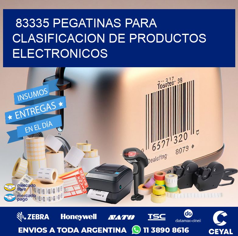 83335 PEGATINAS PARA CLASIFICACION DE PRODUCTOS ELECTRONICOS