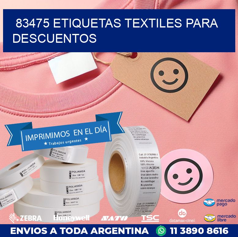 83475 ETIQUETAS TEXTILES PARA DESCUENTOS