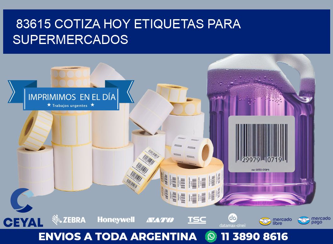 83615 COTIZA HOY ETIQUETAS PARA SUPERMERCADOS