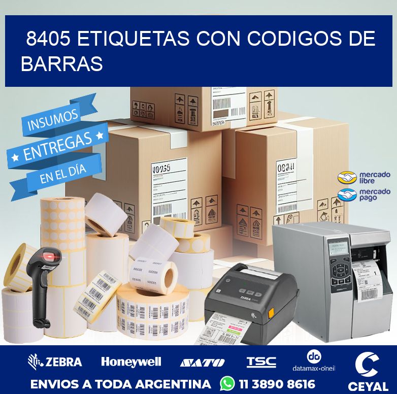 8405 ETIQUETAS CON CODIGOS DE BARRAS