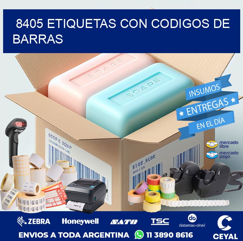 8405 ETIQUETAS CON CODIGOS DE BARRAS