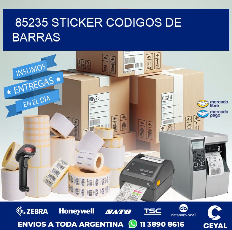 85235 STICKER CODIGOS DE BARRAS