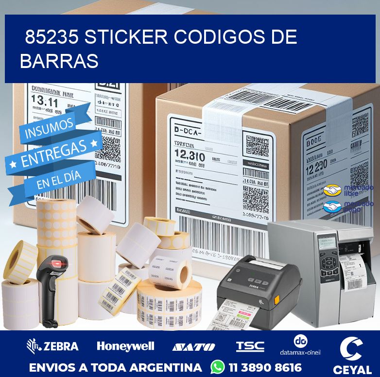 85235 STICKER CODIGOS DE BARRAS