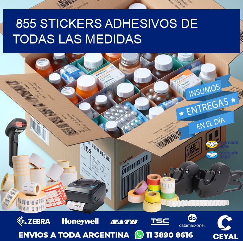 855 STICKERS ADHESIVOS DE TODAS LAS MEDIDAS