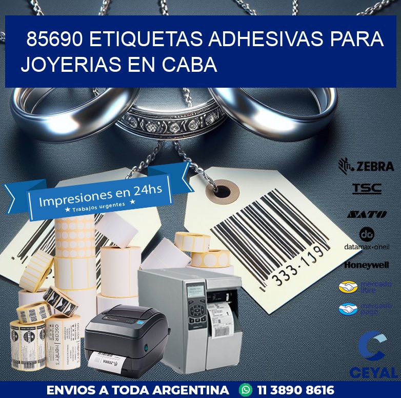 85690 ETIQUETAS ADHESIVAS PARA JOYERIAS EN CABA