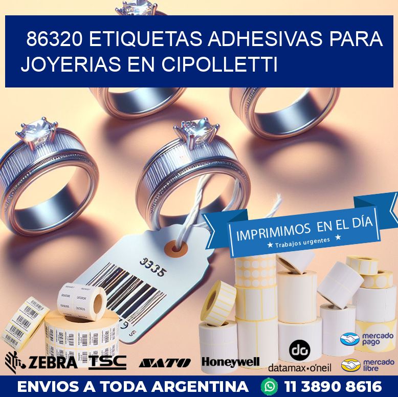 86320 ETIQUETAS ADHESIVAS PARA JOYERIAS EN CIPOLLETTI