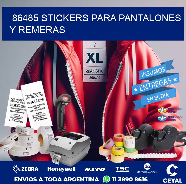 86485 STICKERS PARA PANTALONES Y REMERAS
