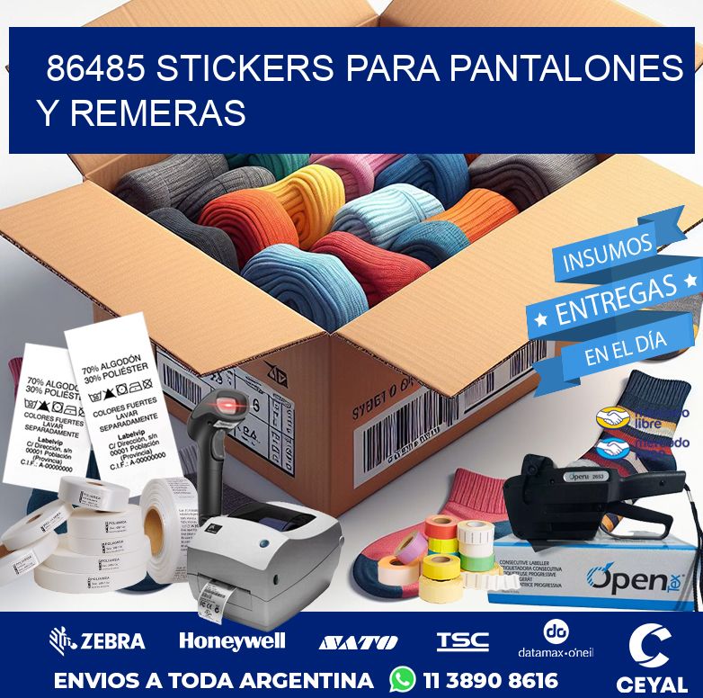 86485 STICKERS PARA PANTALONES Y REMERAS