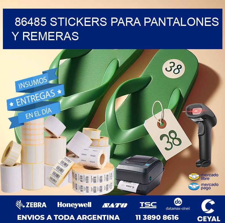 86485 STICKERS PARA PANTALONES Y REMERAS