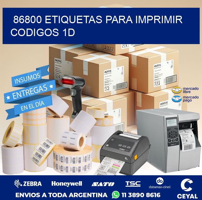 86800 ETIQUETAS PARA IMPRIMIR CODIGOS 1D