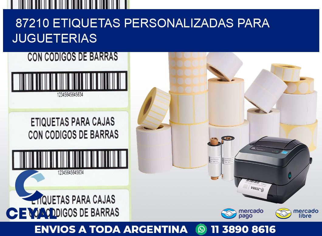 87210 ETIQUETAS PERSONALIZADAS PARA JUGUETERIAS