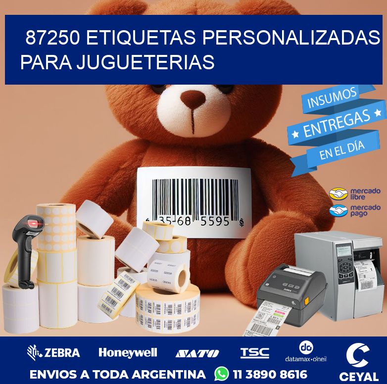 87250 ETIQUETAS PERSONALIZADAS PARA JUGUETERIAS