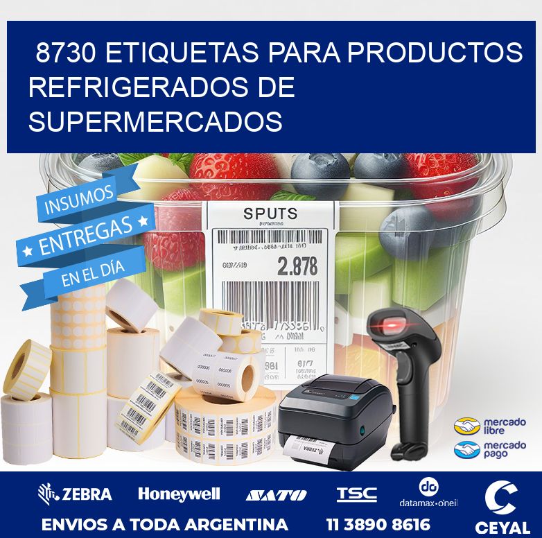 8730 ETIQUETAS PARA PRODUCTOS REFRIGERADOS DE SUPERMERCADOS