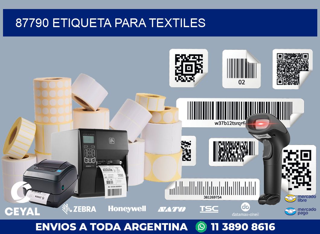 87790 ETIQUETA PARA TEXTILES
