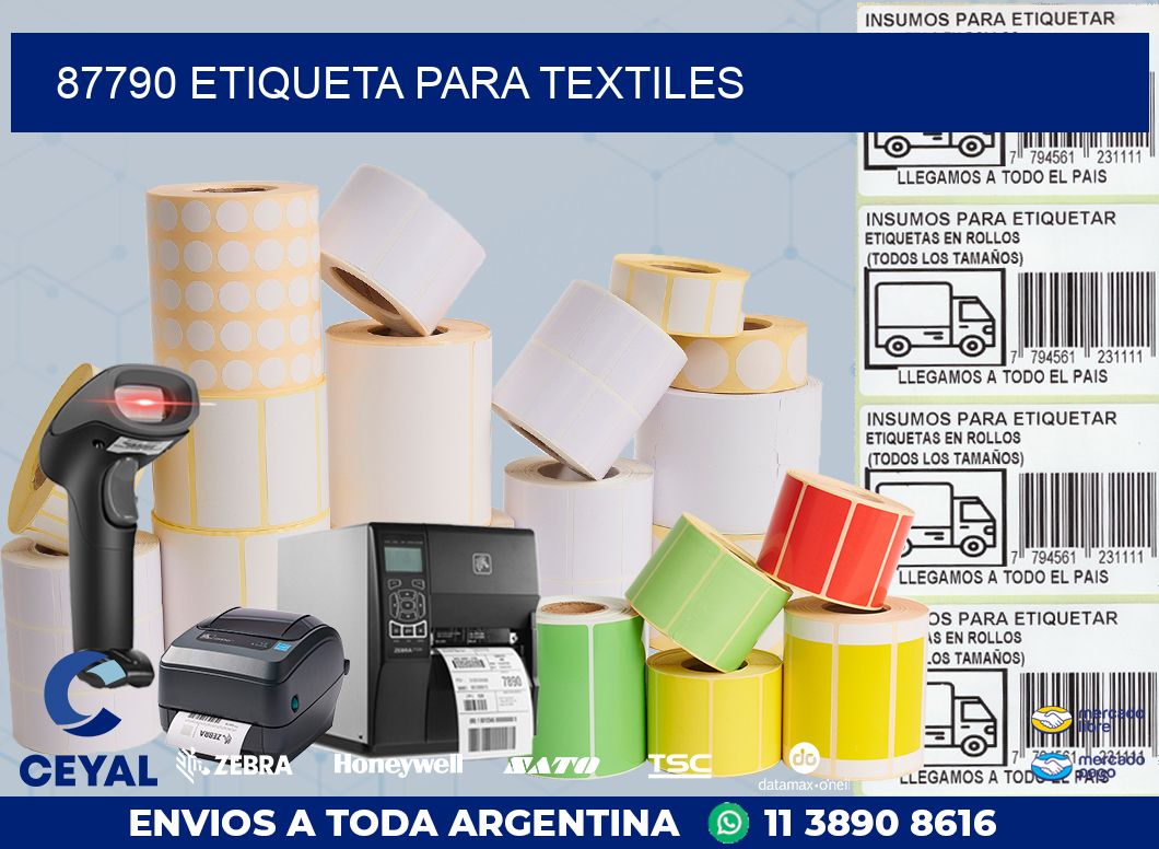 87790 ETIQUETA PARA TEXTILES