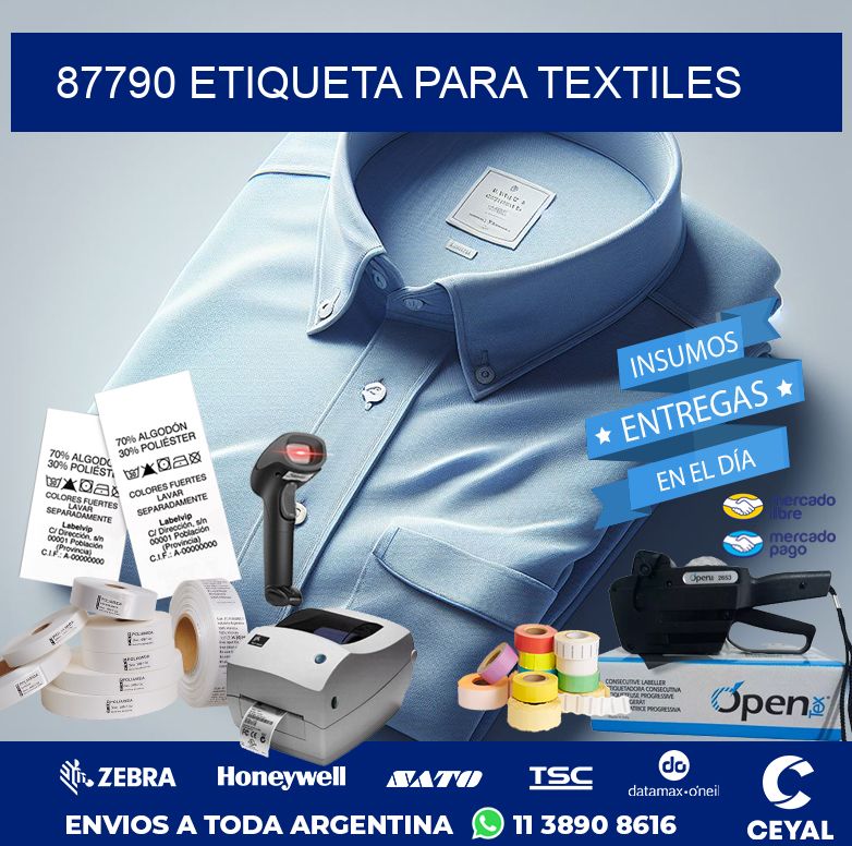 87790 ETIQUETA PARA TEXTILES