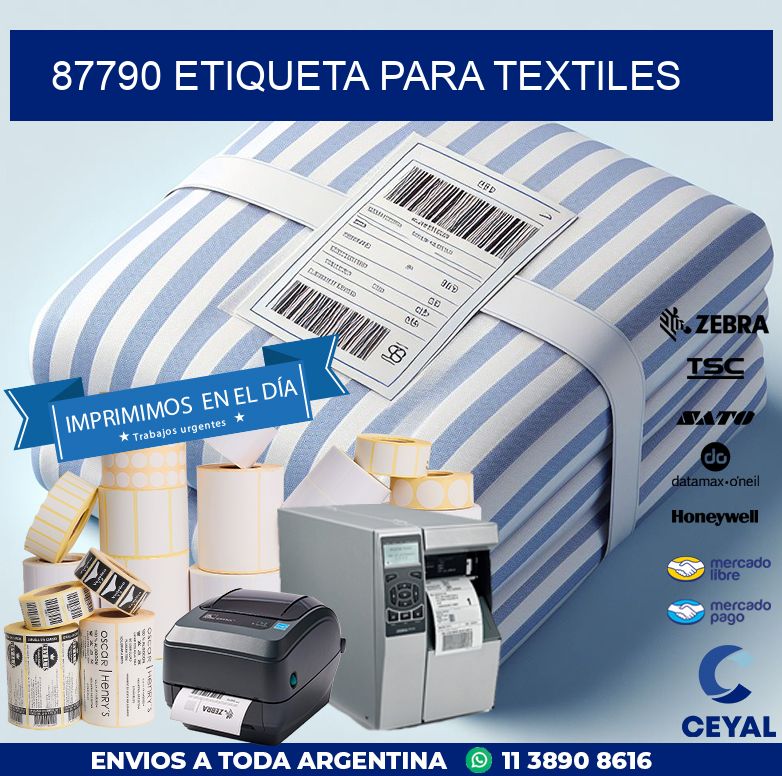 87790 ETIQUETA PARA TEXTILES