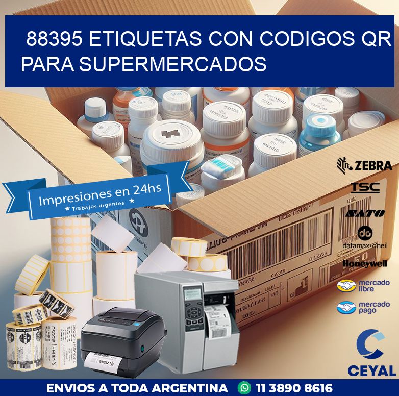 88395 ETIQUETAS CON CODIGOS QR PARA SUPERMERCADOS