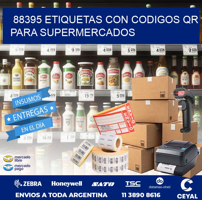 88395 ETIQUETAS CON CODIGOS QR PARA SUPERMERCADOS