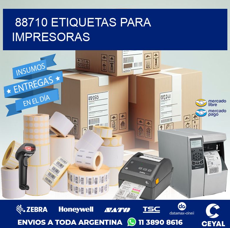 88710 ETIQUETAS PARA IMPRESORAS