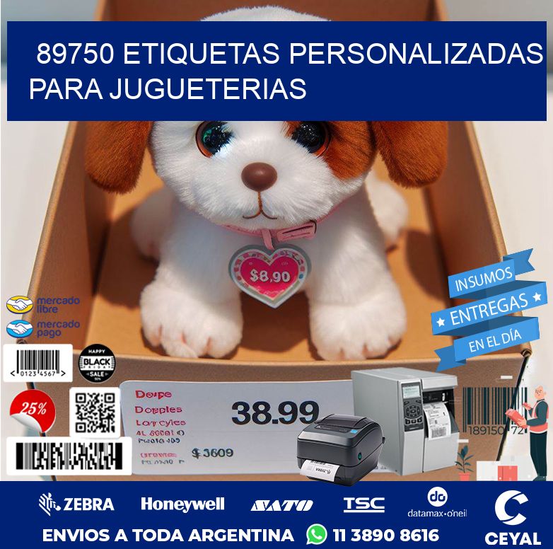 89750 ETIQUETAS PERSONALIZADAS PARA JUGUETERIAS