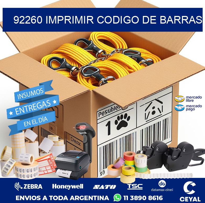 92260 IMPRIMIR CODIGO DE BARRAS