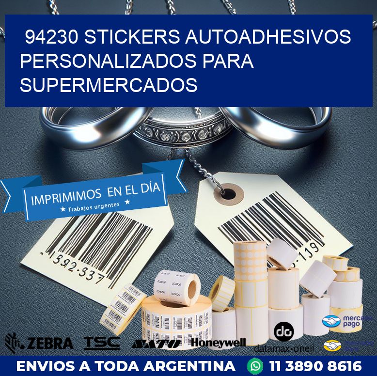 94230 STICKERS AUTOADHESIVOS PERSONALIZADOS PARA SUPERMERCADOS