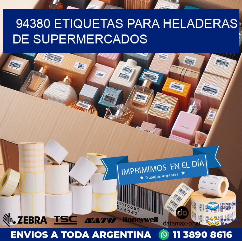 94380 ETIQUETAS PARA HELADERAS DE SUPERMERCADOS