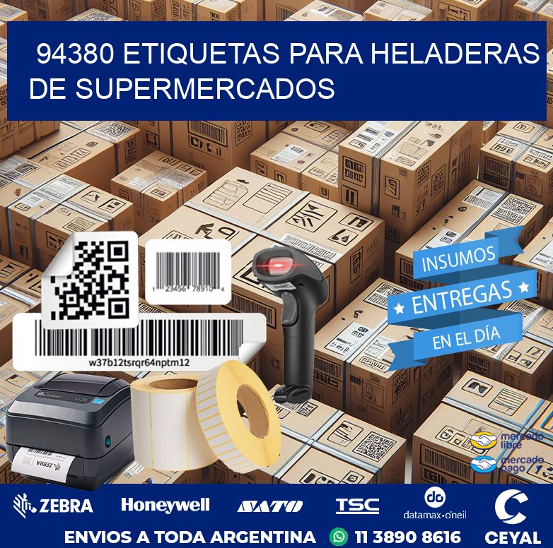 94380 ETIQUETAS PARA HELADERAS DE SUPERMERCADOS