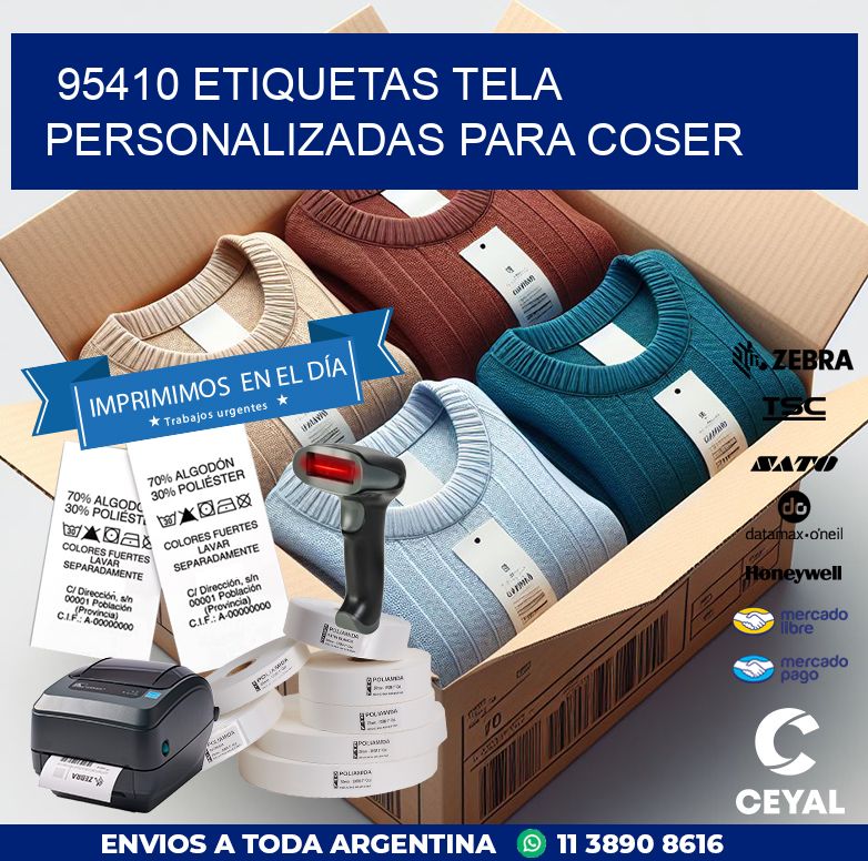 95410 ETIQUETAS TELA PERSONALIZADAS PARA COSER