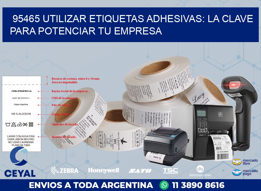 95465 UTILIZAR ETIQUETAS ADHESIVAS: LA CLAVE PARA POTENCIAR TU EMPRESA