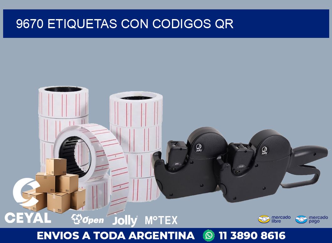 9670 ETIQUETAS CON CODIGOS QR