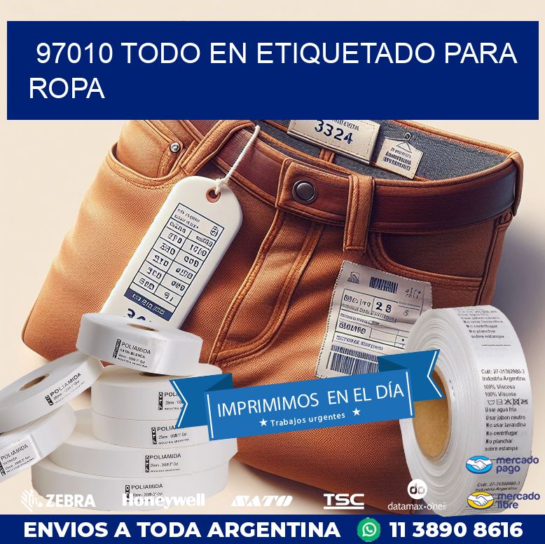 97010 TODO EN ETIQUETADO PARA ROPA