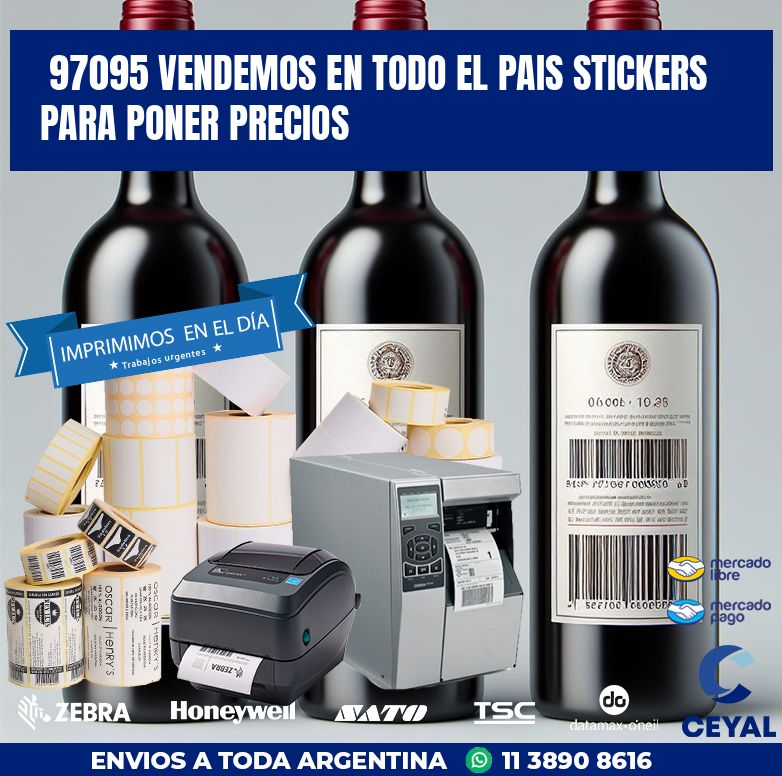 97095 VENDEMOS EN TODO EL PAIS STICKERS PARA PONER PRECIOS