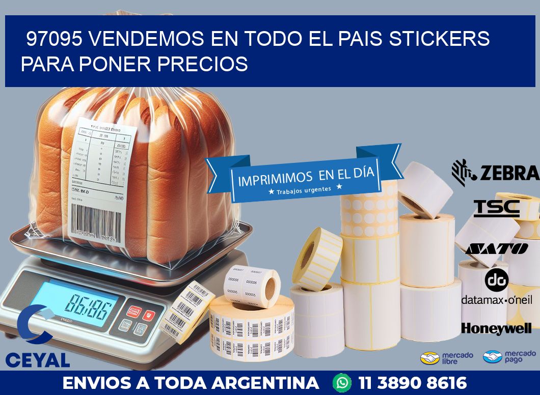 97095 VENDEMOS EN TODO EL PAIS STICKERS PARA PONER PRECIOS