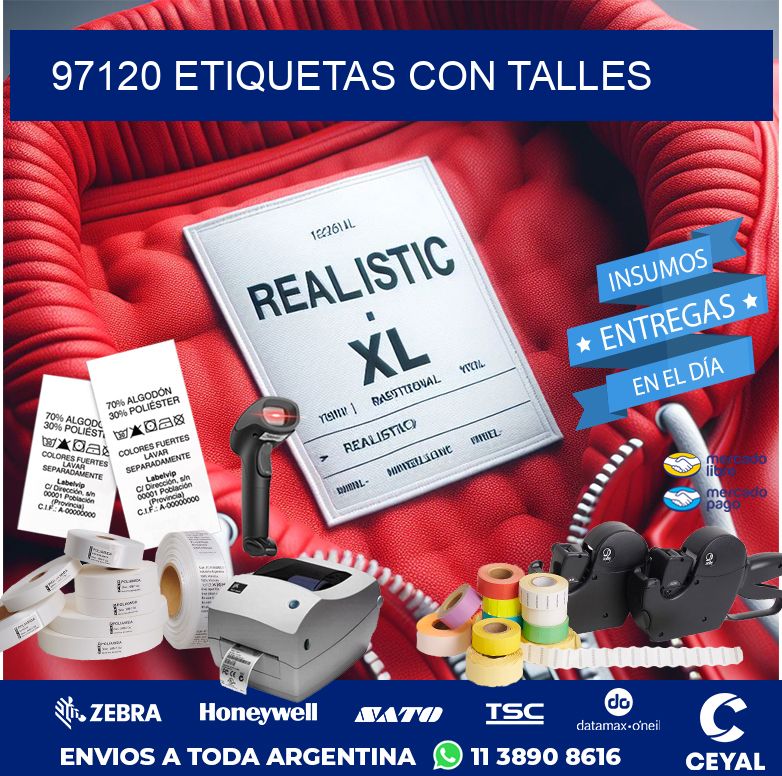 97120 ETIQUETAS CON TALLES