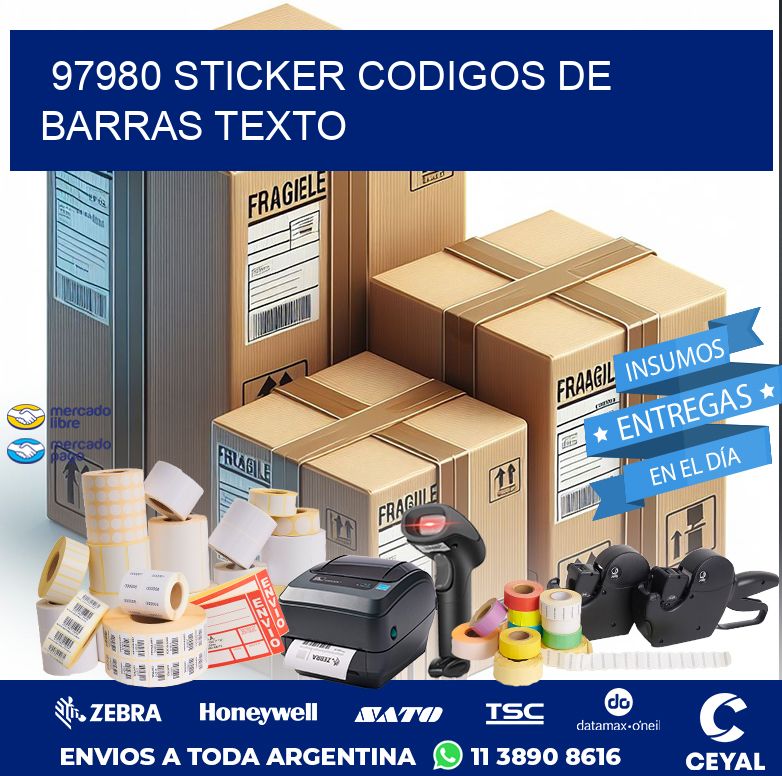 97980 STICKER CODIGOS DE BARRAS TEXTO