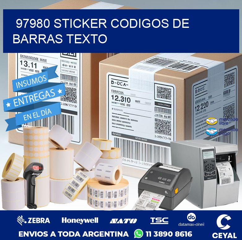 97980 STICKER CODIGOS DE BARRAS TEXTO